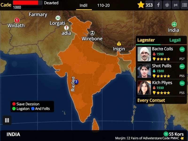 Morjim Valiant Adventure India player distribution map
